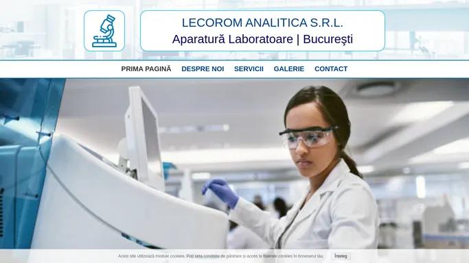 LECOROM ANALITICA S.R.L. | Aparatura Laboratoare | Bucuresti