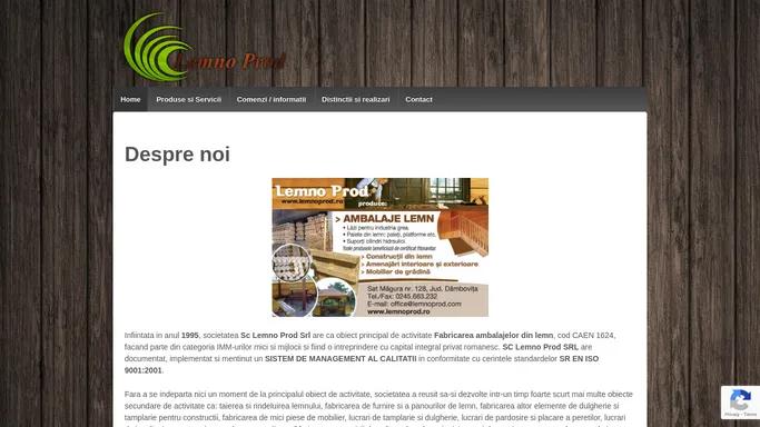 Sc Lemno Prod SRL – ambalaje industriale lemn, paleti, europaleti