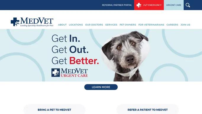 MedVet | Leading Specialty Healthcare for Pets