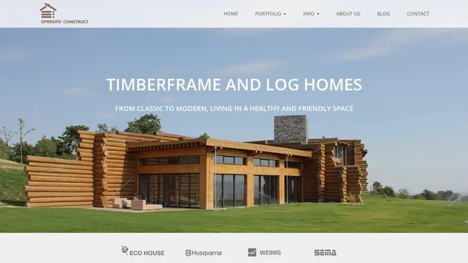 Case din busteni | Case de lemn | Case timberframe | Case beam and post | Constructor case lemn