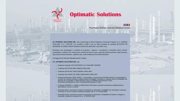 SC Optimatic Solutions SRL