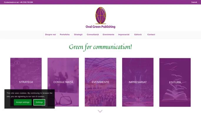 OVAL Green Publishing - Green For Communication!