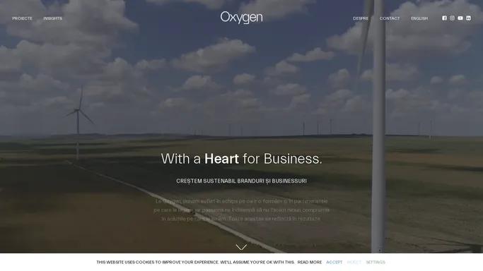 Oxygen — With a Heart for Business.