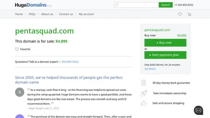 pentasquad.com is for sale | HugeDomains