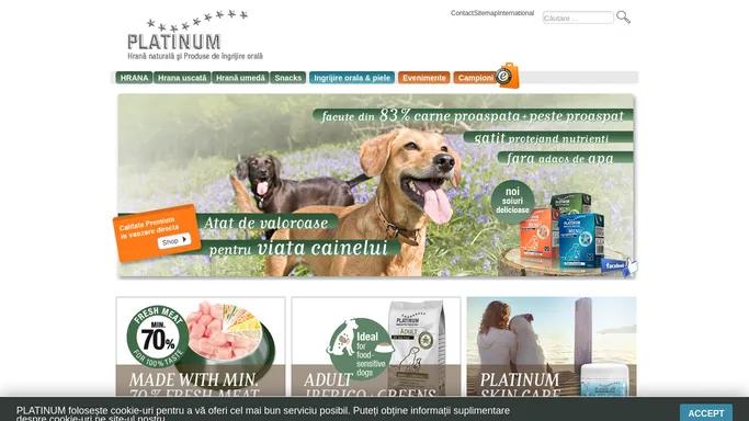 Natural Platinum Romania - Hrana premium pentru caini - Platinum Natural Romania
