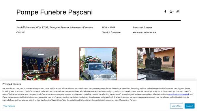 Pompe Funebre Pascani – Servicii Funerare NON STOP, Transport Funerar, Monumente Funerare Pascani