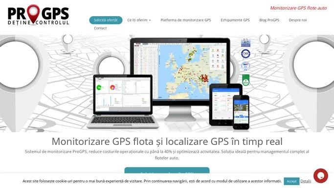 ProGPS - Monitorizare flota auto prin GPS