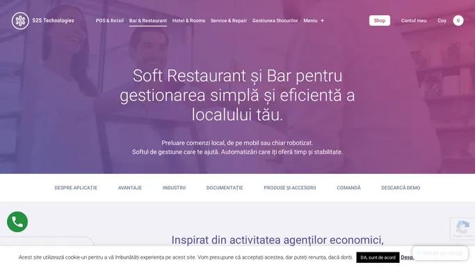 Soft Gestiune Restaurant si Bar - Program Gestiune - S2S Technologies