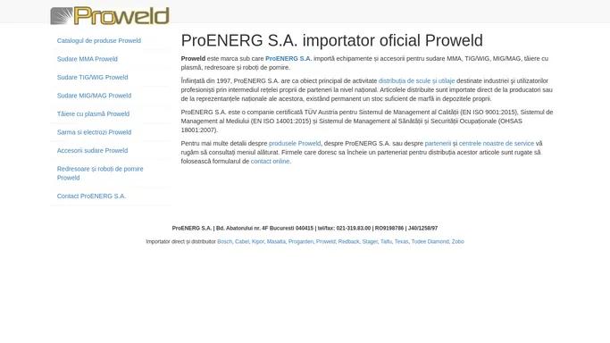 Proweld | ProENERG S.A. importator oficial in Romania