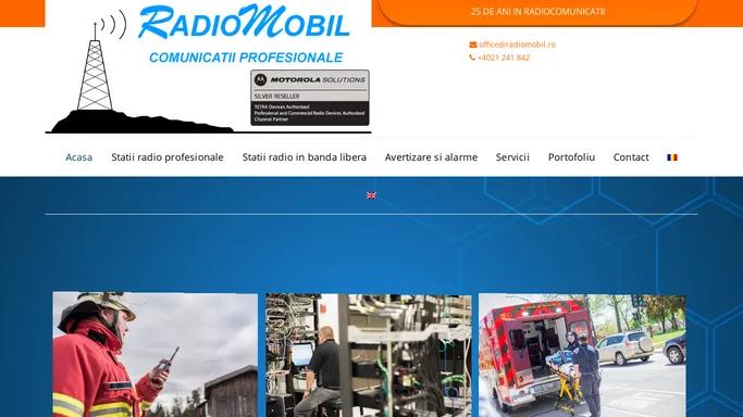 Radio Mobil - Statii radio profesionale, avertizare si alarme
