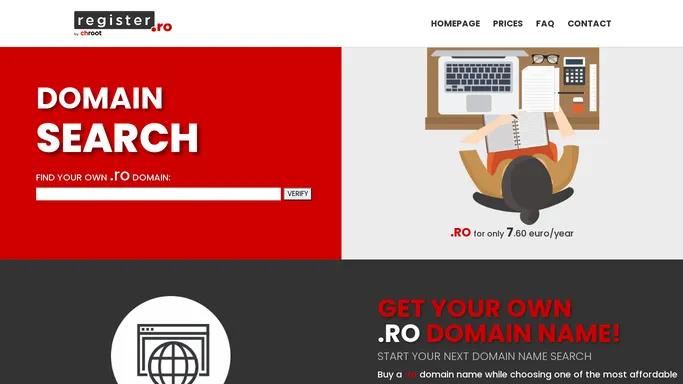 Register .ro | Register & Transfer .ro Domain