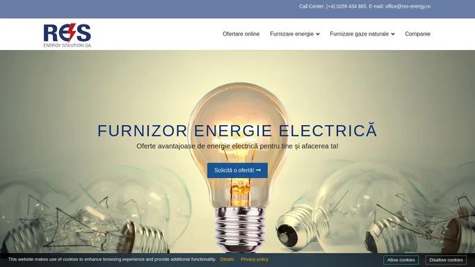 Furnizor energie electrica si gaze naturale | RES ENERGY