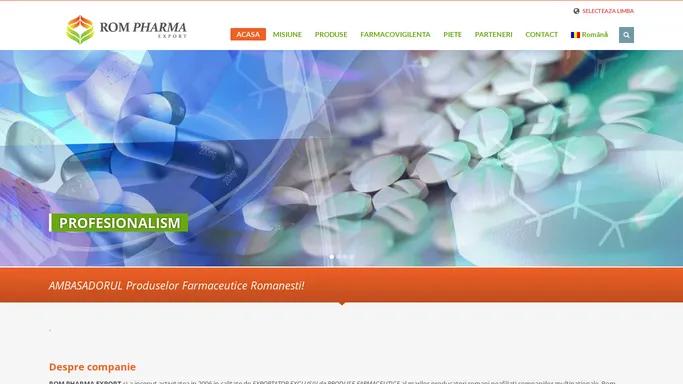 Rom Pharma Export
