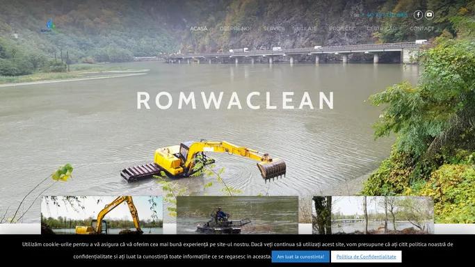 Romwaclean | Servicii decolmatare, curatare si dragare lacuri