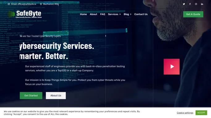 SafeByte – Cybersecurity Services. Smarter. Better.