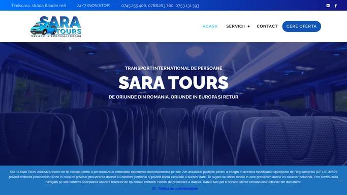 Transport international persoane | Sara Tours Timisoara