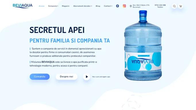 Beviaqua | Apa pentru acasa si pentru companii