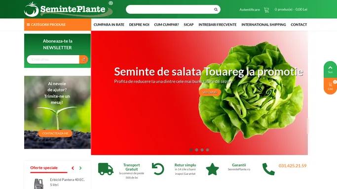 SemintePlante.ro - Seminte de legume profesionale, accesorii de gradinarit - Fitofarmacie Bucuresti