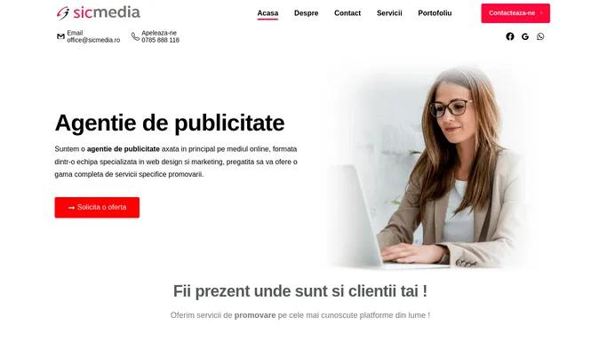 Agentie de publicitate si web design – Sicmedia.ro
