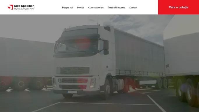 Logistica si transport marfa — Side Spedition — Cluj-Napoca