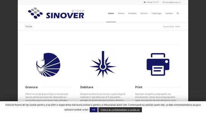 Sinover - Publicitate - Timisoara | Productie Publicitara | Gravura | Debitare