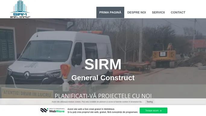 SIRM.RO Firma Constructii Dezvoltator Imobiliar Constructii civile si industriale Lucrari Publice Inchirieri utilaje