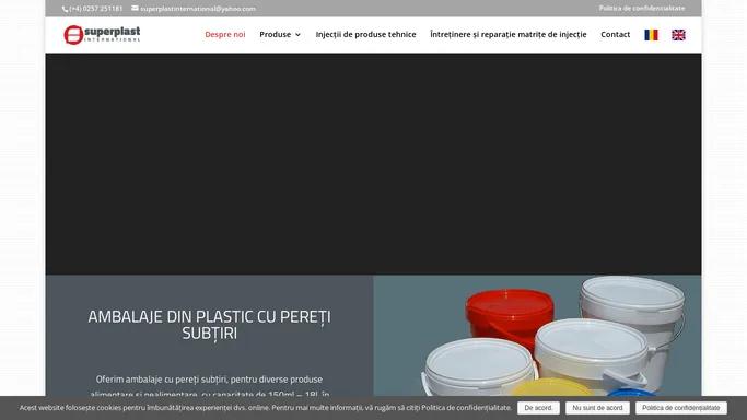 Mase plastice - Produse de larg consum - SUPERPLAST INTERNATIONAL