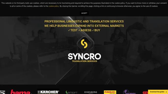 Syncro Translation - Technical translation services