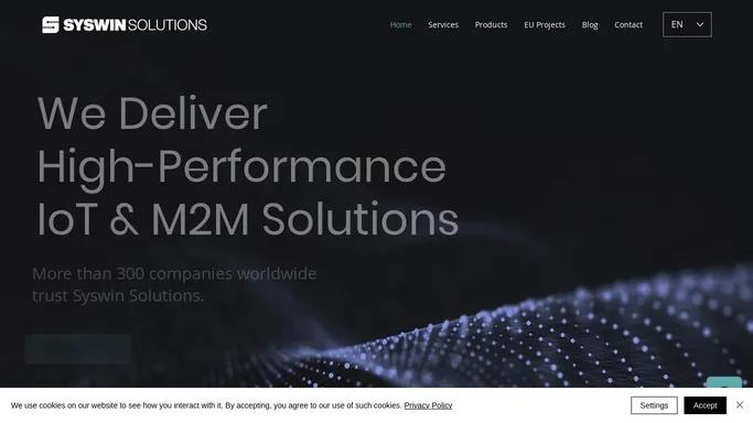 We Deliver High-Performance IoT & M2M Solutions | Syswin Solutions | Romania