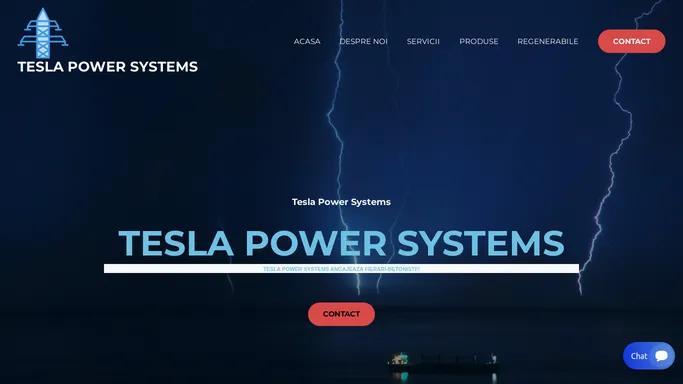 Tesla Power Systems – Electric utility company