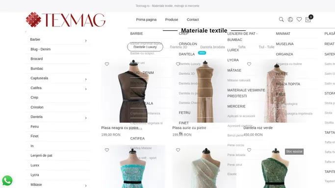Materiale textile - Dantele si Broderii de lux | TexMag.ro