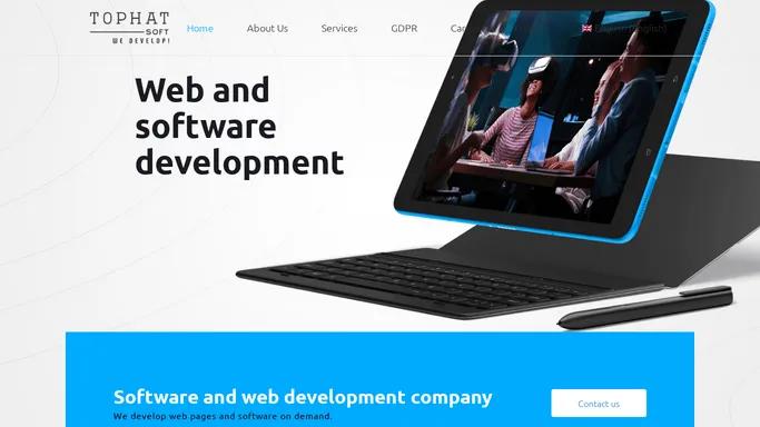 Tophat Soft - Web Development, Web applications and software on demand