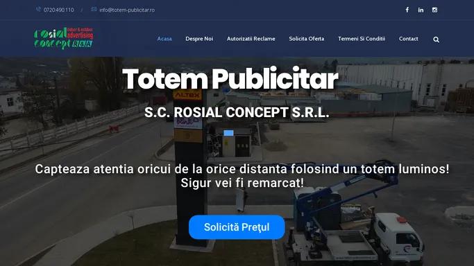 Totem Publicitar – Productie publicitara by Rosial Concept