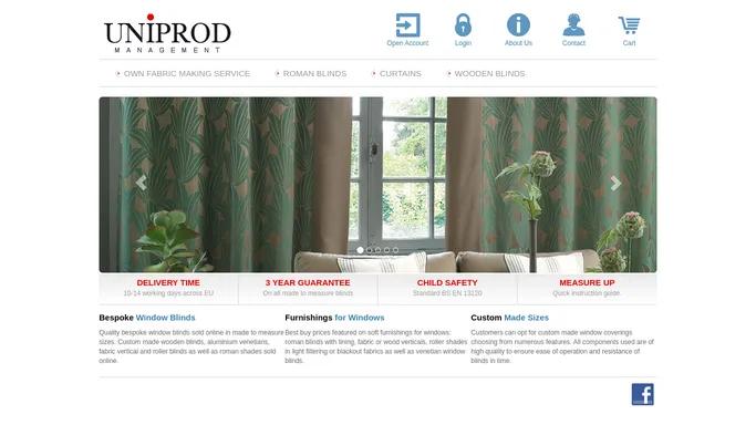 Wooden Blinds, Roman Blinds and Curtains - Uniprod.eu