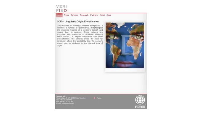 Verified AB - Language Analyses, Dialect Identification, Linguistic Expertise