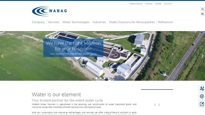 Water & Wastewater Treatment Plant - WABAG Water Services SRL