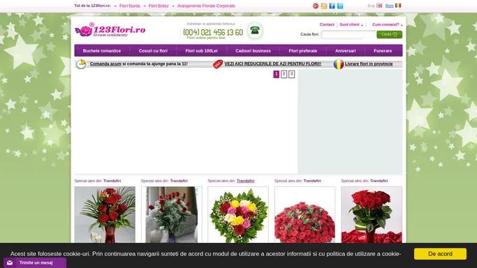 Flori online * Florarie online * Livrare flori * 123Flori