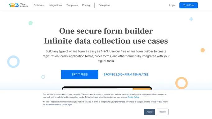 Free Online Form Builder | Form Creator | 123FormBuilder