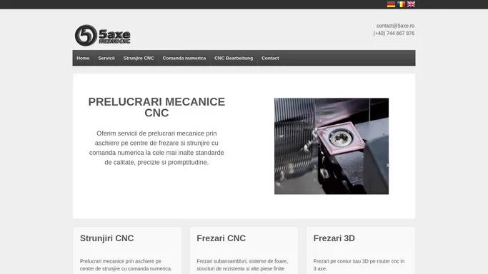Prelucrari mecanice cnc - 5axe.ro