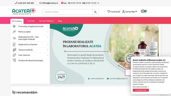 Farmacia Acatea - Comenzi online