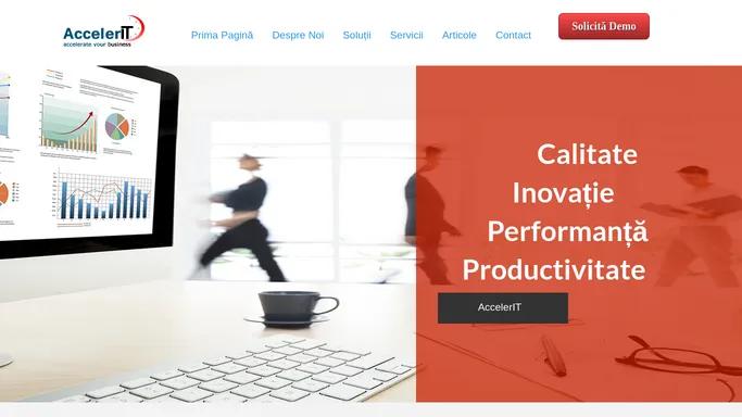 Solutii Software pentru cresterea productivitatii in afaceri - AccelerIT
