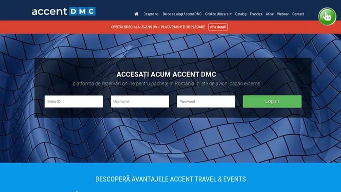 Accent DMC | Platforma pentru agentii revanzatoare