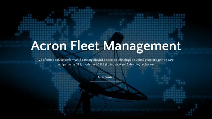 Acron Fleet Management | Monitorizare & Management Flota Auto