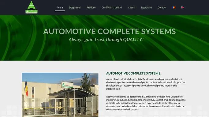 ACS – Automotive Complete Systems – Cablaje auto
