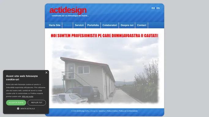 Pagina de start ActiDesign.ro