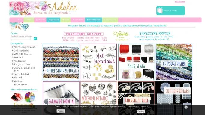 Margele si accesorii, pietre semipretioase - magazin margele online - Adalee.ro
