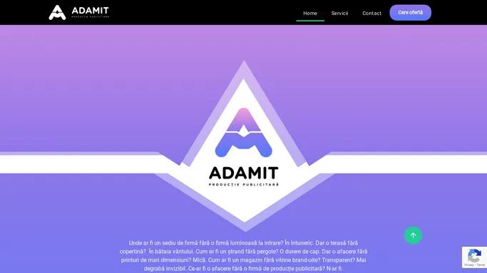 Adamit – Productie publicitara