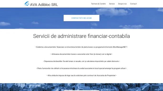 AVA Adibloc SRL - contabilitate & administrare imobile