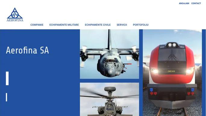 Aerofina – Aerofina SA – cercetare, productie si testare echipamente militare si civile