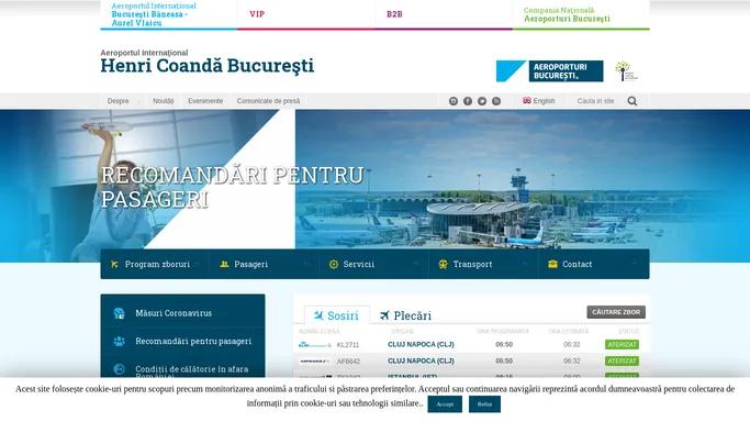 Aeroporturi Bucuresti - Aeroportul International Henri Coanda Bucuresti